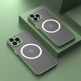 iPhone Case #146 = Matte Magnetic For Magsafe Wireless Charge Cases for iPhone 20,19,18,17,16,15,14, 13, 12, 11, X/s, 8+,8, 7+, 7, 6+, 6, SE2, SE, 5, 5S, 5C, 4/s SERIES