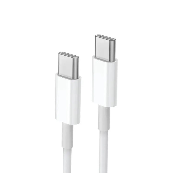 phone charger Cable #162 = 3ft USB-C to USB-C 10watt WHITE  for iphone 15, All Samsung