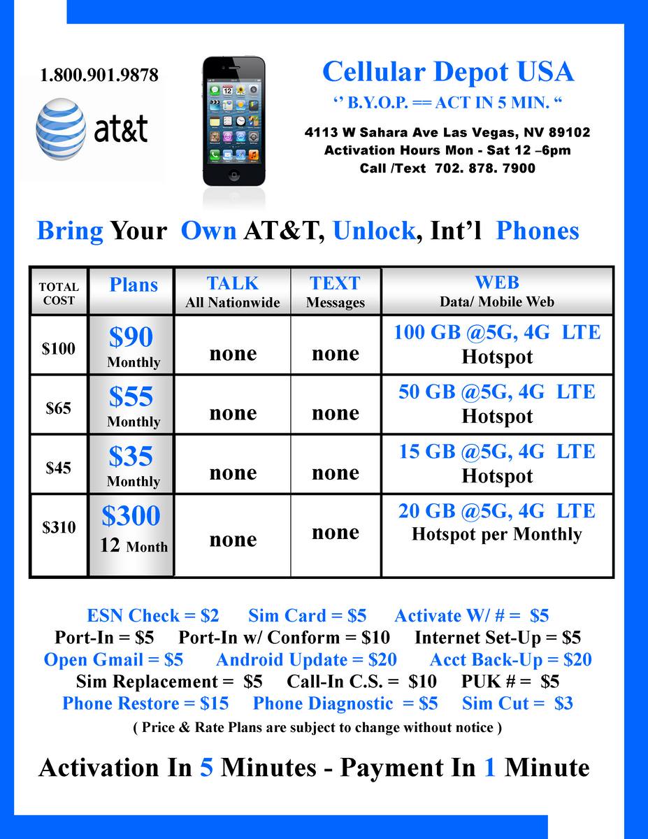 65 prepaid plan at&t