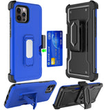 iPhone Case #74 = CARD Holster with Kickstand Clip Hybrid Case Cover