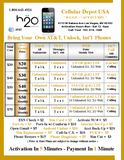 H2o Wireless 1yr $60 Unlimited Int'l Talk, Text & No Data + Sim Kit + New Number