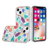 iPhone Case #76 = Classy Floral IMD Electroplated Edge ShockProof Case Cover