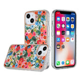iPhone Case #76 = Classy Floral IMD Electroplated Edge ShockProof Case Cover