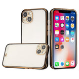 iPhone Case #78 = Gold Plated Chrome Transparent Clear Thick TPU Case Cover