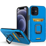 iPhone Case #82 = Card Holder with Magnetic Ring Stand Hybrid Case Cover iPhone