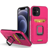 iPhone Case #82 = Card Holder with Magnetic Ring Stand Hybrid Case Cover iPhone