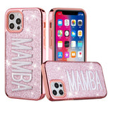 iPhone Case #88 = Embroidery Bling Glitter Chrome Hybrid Case Cover iPhone