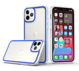 iPhone Case #92 = Colored Frame Bumper Silk Print PC TPU Hybrid Case Cover iPhone