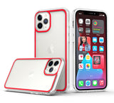 iPhone Case #92 = Colored Frame Bumper Silk Print PC TPU Hybrid Case Cover iPhone