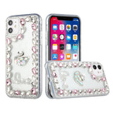 iPhone Case #95 = Full Diamond with Ornaments Hard TPU Case