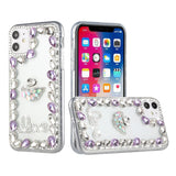 iPhone Case #95 = Full Diamond with Ornaments Hard TPU Case