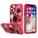 iPhone Case #106 = Epoxy IMD Design Magnetic Ring Stand Hybrid Case Cover for  iPhone