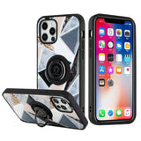 iPhone Case #106 = Epoxy IMD Design Magnetic Ring Stand Hybrid Case Cover for  iPhone