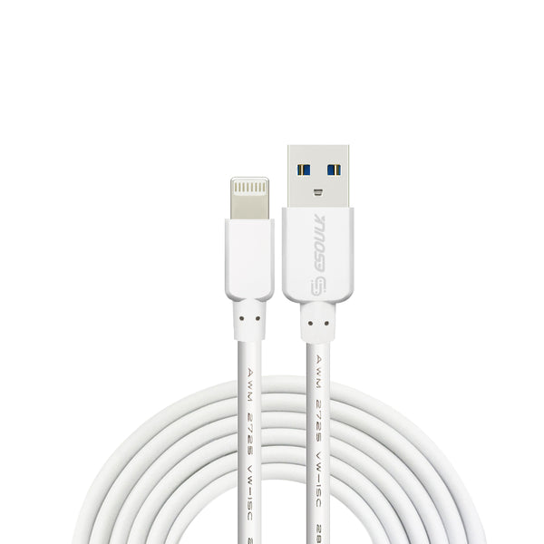 iphone charger Cable #71 = 5ft Round Cable For 8Pin white 10watt
