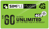 BYOP = Simple Mobile $180/ 3 month Unlimited Talk, Text, Int'l Text & Data + 15gb hotspot+ Intl Talk + Sim Card+ New Number