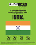 Simple Mobile Wireless land Line 1 Year $300 Unlimited Talk + International Talk + sim card+ New Number