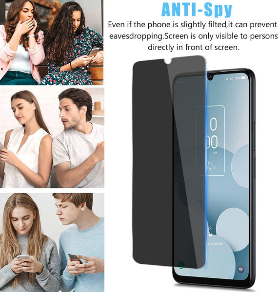 Tempered Glass TCL / Alcatel #10 = PRIVACY FOR ALL TCL / Alcatel phones