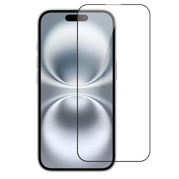 Tempered Glass iPhone #122 = For All iPhones Bulk White Paper Card Package Black edged Tempered Glass