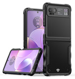 Moto Cases #13 = Motorola Razr 2023 METKASE Exquisite Tough Shockproof Hybrid Case Cover in Slid