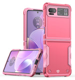 Moto Cases #13 = Motorola Razr 2023 METKASE Exquisite Tough Shockproof Hybrid Case Cover in Slid