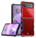 Moto Cases #13 = Motorola Razr 2023 METKASE Exquisite Tough Shockproof Hybrid Case Cover in Slid