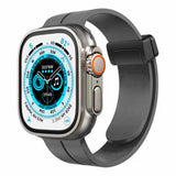 iWatch Accessories #16 = For Apple Watch Size 38/40/41mm Magnetic Buckle Premium Silicone Watch Band - Midnight Green