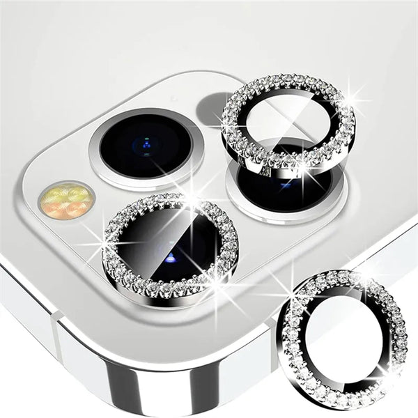 iPhone Camera Lens #14 = 1 Each diamond Back Camera Lens Tempered Glass for iPhone 16,15,14,13,12, 11 series