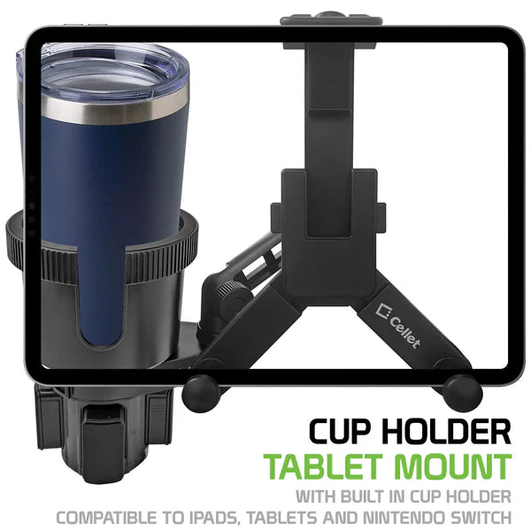 Mount Holder #160 = Cup Holder Tablet Mount, Tablet