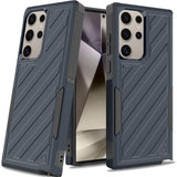 Samsung Case #161 = METKASE Noble lined shockproof dual layer hybrid in Slide-Out Samsung Galaxy Note, S, A, J Series