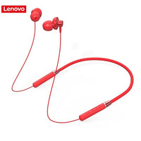 Bluetooth #192 =  Lenovo HE05 Bluetooth 5.0 Wireless Magnetic Neckband red