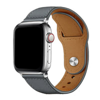 iWatch Accessories #63 = Leather Loop gray For Apple Watch Strap For Apple 38mm, 40mm, 42mm, 44mm, 45mm, 49mm,