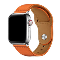 iWatch Accessories #64 = Leather Loop orange For Apple Watch Strap For Apple 38mm, 40mm, 42mm, 44mm, 45mm, 49mm,