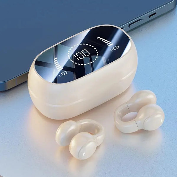 Bluetooth #206 =  Lenovo Bone Conduction Bluetooth Earphones High Speed white
