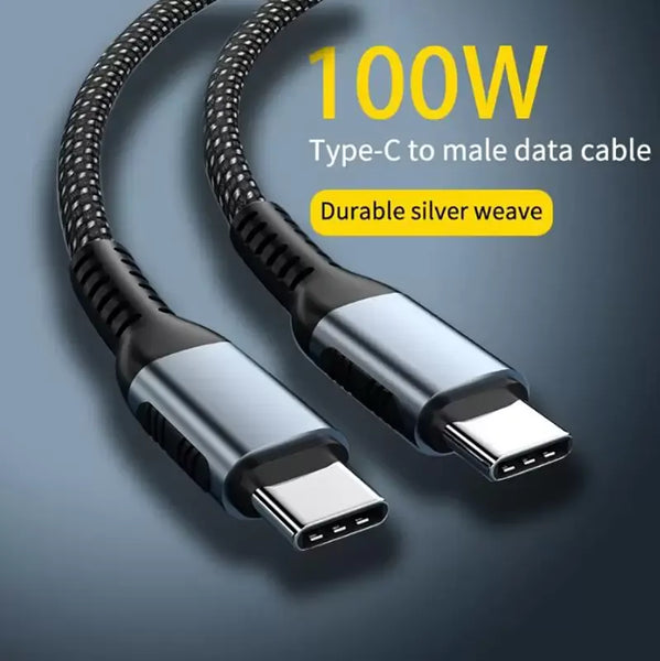 Type C charger Cable #207 = SUPER FAST cable 100W 5A Type C TO Type C  for iphone 15, All Samsung