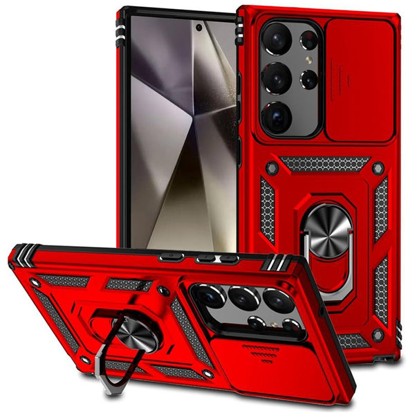 Samsung Case #225 = Well Protective Magentic Ring Stand Camera Protective Cover