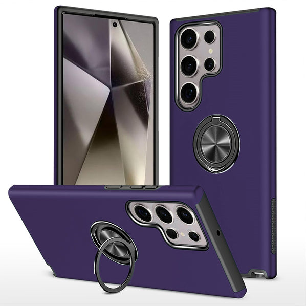 Samsung Case #227 = CHIEF Oil Painted Magnetic Ring Stand Hybrid Case Cover