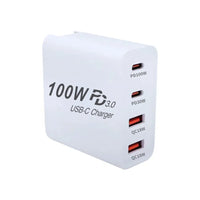 Power Adapter #230 = 100W USB Type C PD Fast Charger with Quick Charge 4 port
