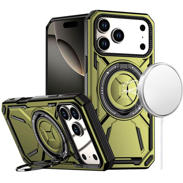 iPhone Case #233 = Loop Hybrid with [Magnetic Ring Circle] 360 degrees Rotational Kickstand Case Cover