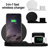 Wireless Charger #236 = 3 in 1 10W Fast Wireless Charger Dock