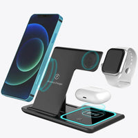 Wireless Charger #245 = 15W 3 in 1 Wireless Charging Charger Station Foldable