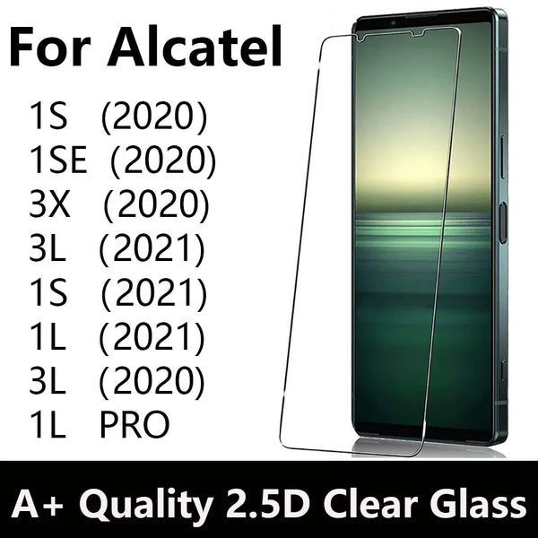 Tempered Glass TCL / Alcatel #2 = FOR ALL ALCATEL & TCL 40 X 5G TCL 40 XL TCL FLIP GO/ FLIP 2 TCL 40 XE 5G TCL ION X TCL ion z TCL 30 5g