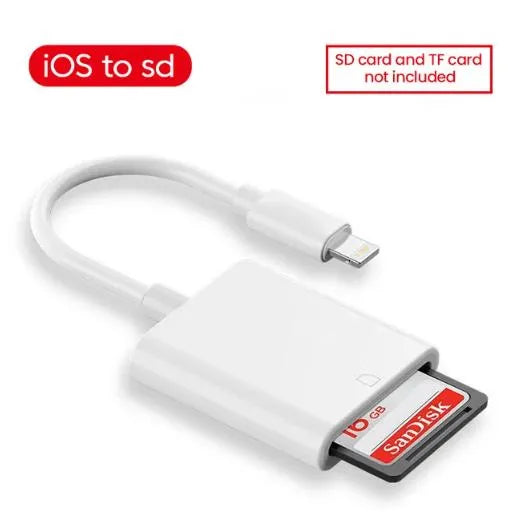 Aux / Video Cables #36 = OTG Type C Card Reader iOS To USB OTG Converter Adapter