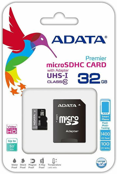 Memory Card #3 =  ADATA 32GB MICRO SD CARD CLASS10