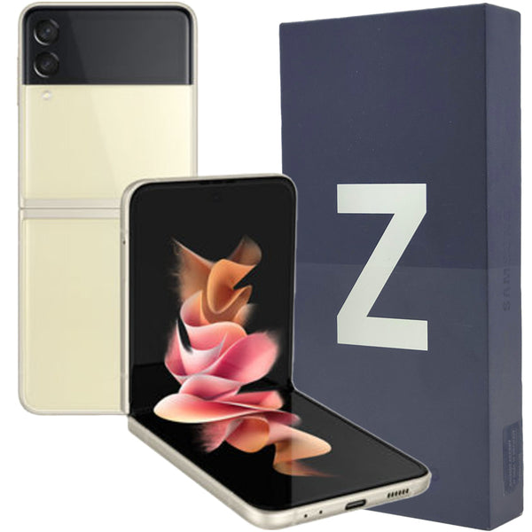 Unlocked Phones #494 =  Samsung Z Flip 3 128GB - WHITE - B Refurbished