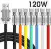 iphone charger Cable #212 = 120W 6A PD usb-a to lighting Cables TPE Zinc Alloy Fast Quick Charging