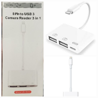 Aux / Video Cables #57 = Iphone Camera Reader 3in1