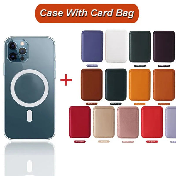 Card Sleeve #5 = F2 IN 1 For Magsafe Magnetic Wireless Charging Case
