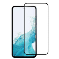 Tempered Glass Samsung #105 = Samsung A, J, S, Note, Z Series  Black edged Tempered Glass