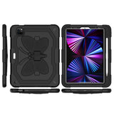 Tablet #111 = For Samsung Butterfly Kickstand 3in1 Tough Hybrid Case Cover with Shoulder Strap - B