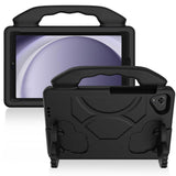 Tablet #111 = For Samsung Butterfly Kickstand 3in1 Tough Hybrid Case Cover with Shoulder Strap - B